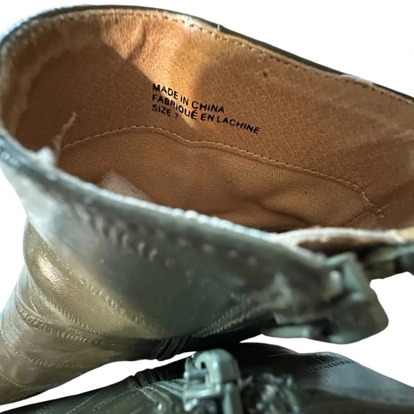 Urban Outfitters women's size 7 military green ankle boots - Picture 6 of 7